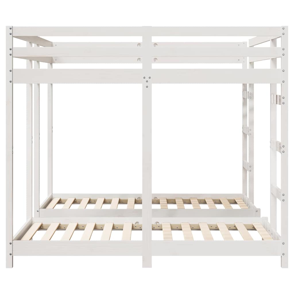 Dreifach Etagenbettrahmen Weiß 160 x 200 cm