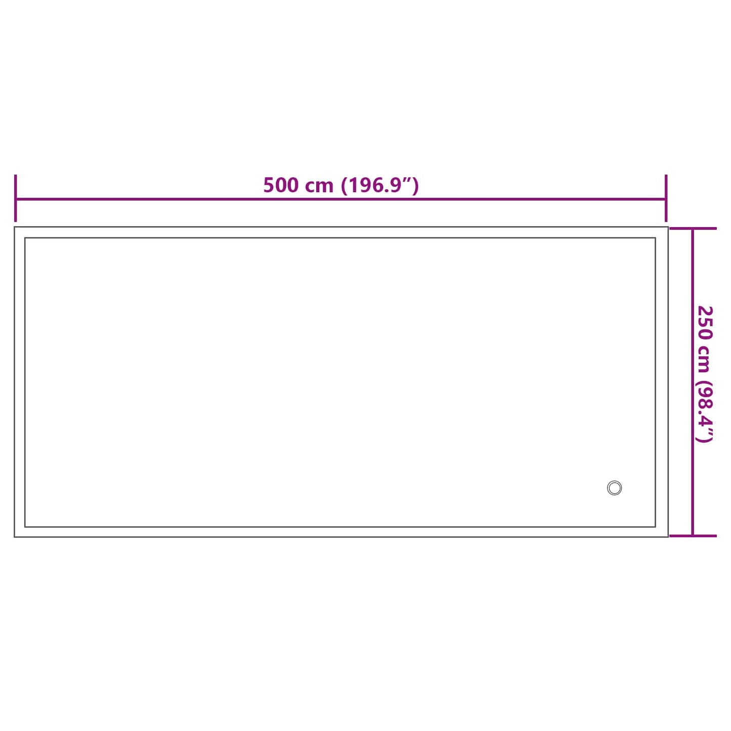 Winter Pool Kissen Blau 460 x 230 x 160 cm PVC