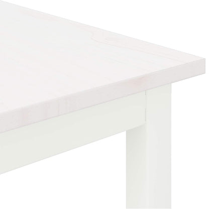 Couchtisch Weiß 50 x 50 x 36 cm Massives Kiefernholz