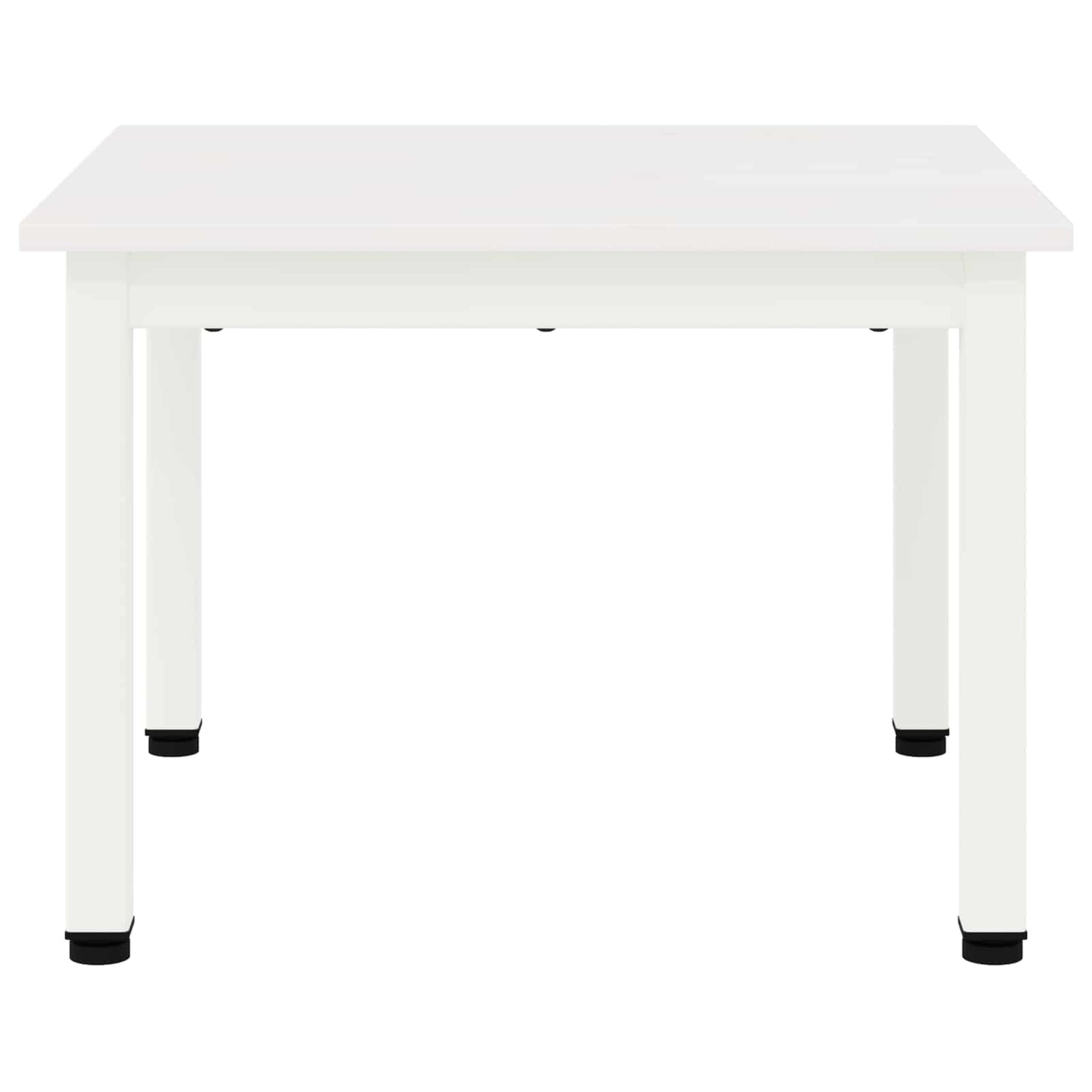 Couchtisch Weiß 50 x 50 x 36 cm Massives Kiefernholz