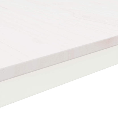 Couchtisch Weiß 60 x 60 x 36 cm Massives Kiefernholz