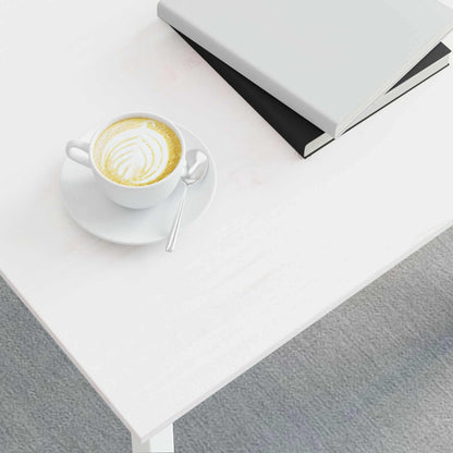 Couchtisch Weiß 60 x 60 x 36 cm Massives Kiefernholz