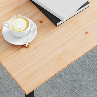 Couchtisch Natur 100 x 100 x 45 cm Massives Kiefernholz