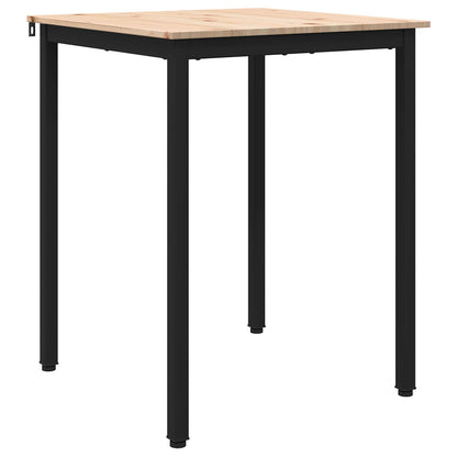 Esstisch Natur 60 x 60 x 75 cm Massives Kiefernholz