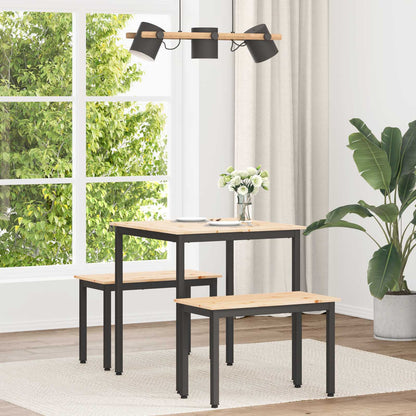 Esstisch Natur 70 x 70 x 75 cm Massives Kiefernholz