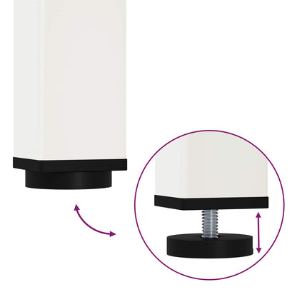 Esstisch Weiß 80 x 80 x 75 cm Massives Kiefernholz