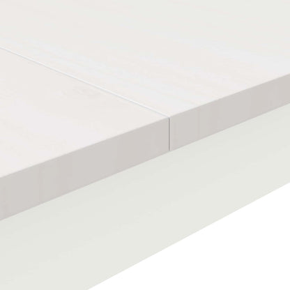 Bartisch Weiß 70 x 70 x 105 cm Massives Kiefernholz