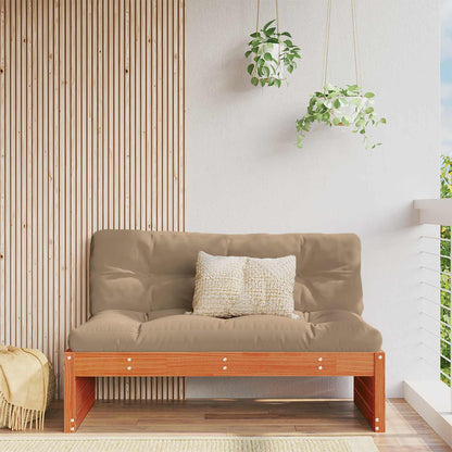 Garten Mittelssofa Massivholz Kiefer Wachsbraun