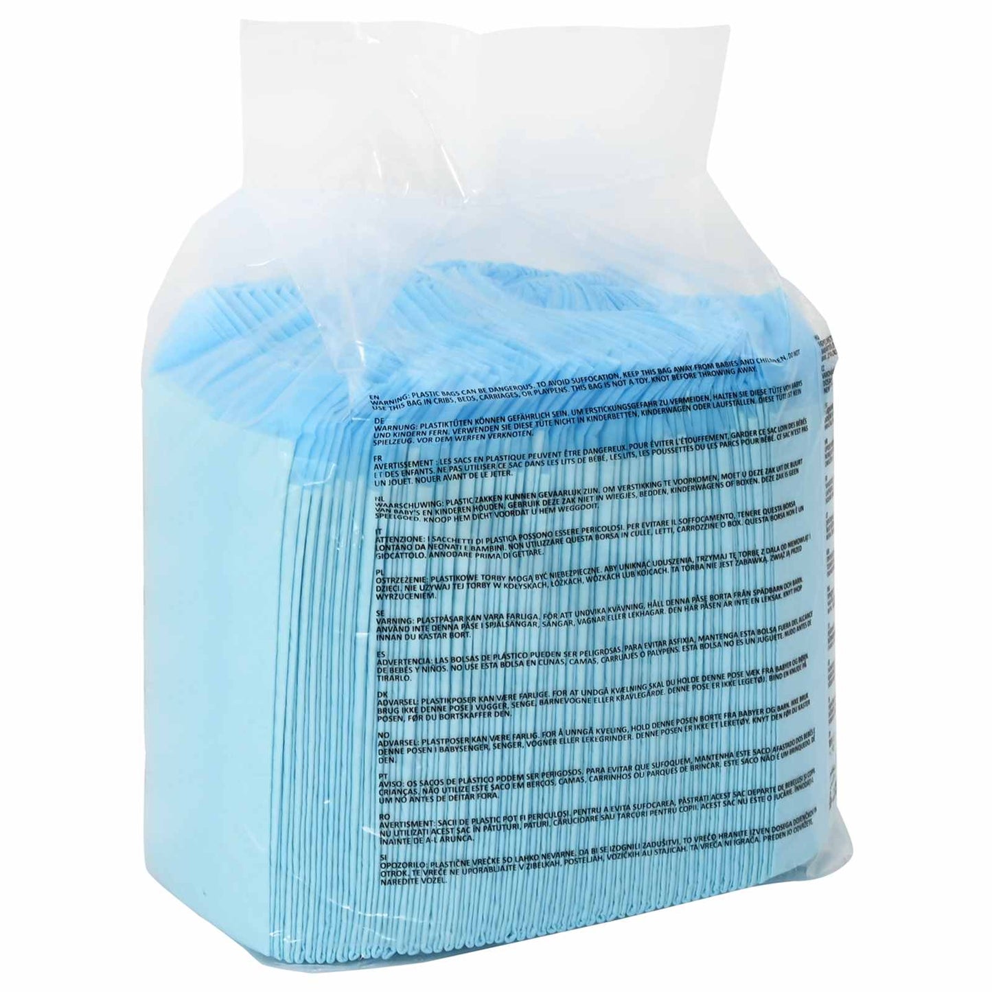 Vliesstoff Haustier Trainingspad 100 pcs Blau und Weiß