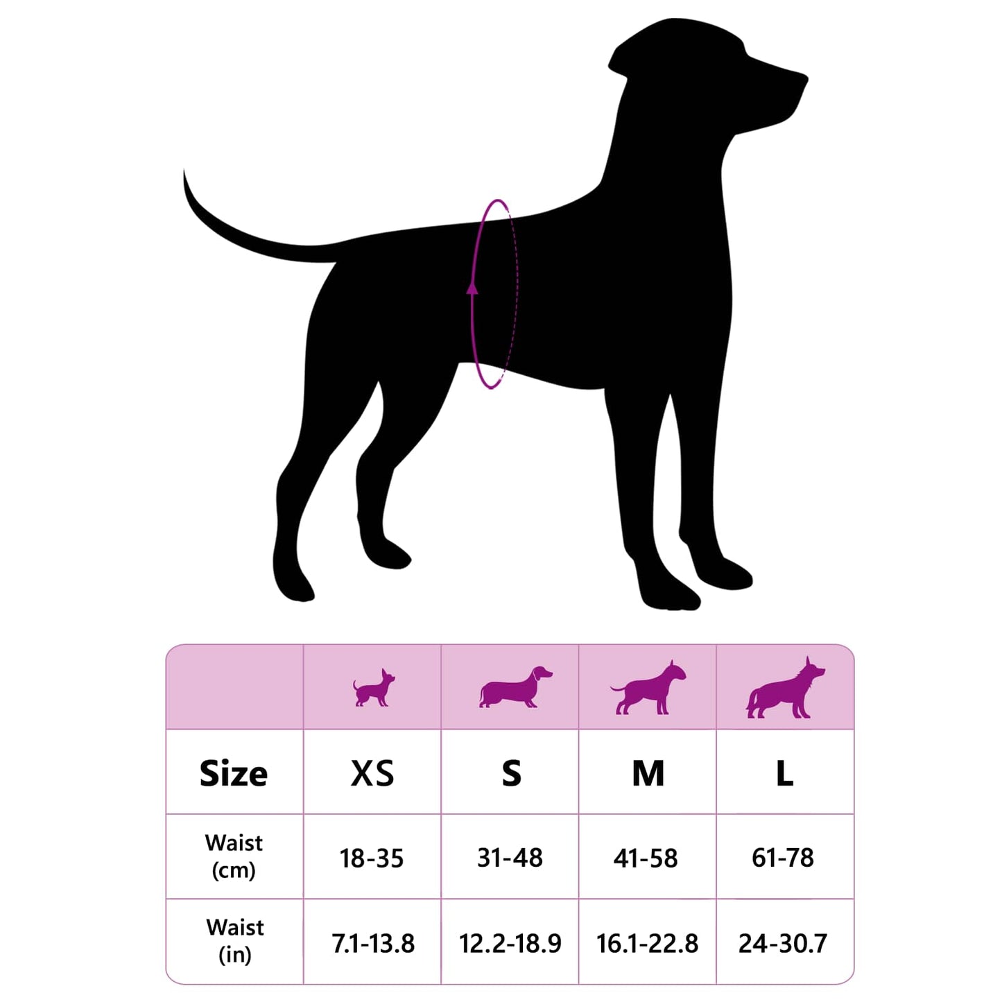 Einweg-Hundewindel für Rüden 50 pcs Weiß XS
