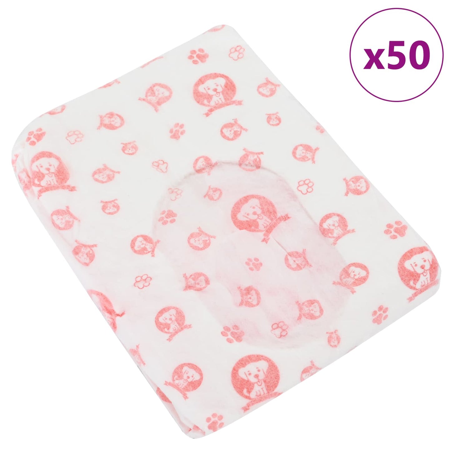 Wegwerf-Hundewindel für Hündinnen 50 pcs Weiß L