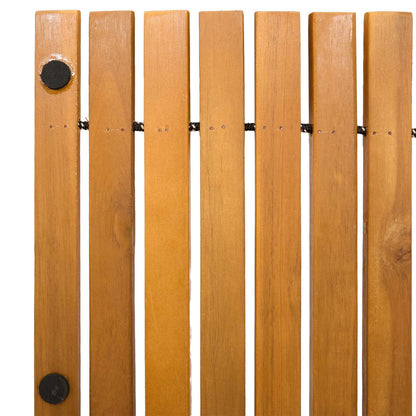 Badematte Braun 100 x 60 cm Massivholz Akazie