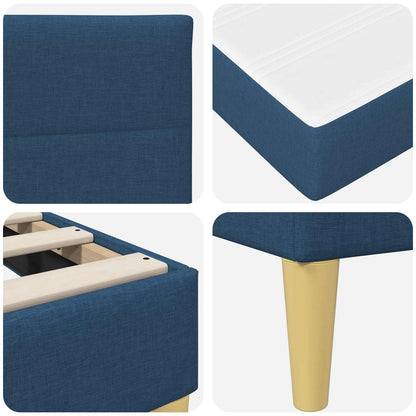 Bettrahmen Blau 140 x 190 cm Polyester