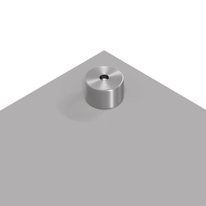 Küchenrückwand 2 pcs Hellgrau 80 x 60 cm Gehärtetes Glas