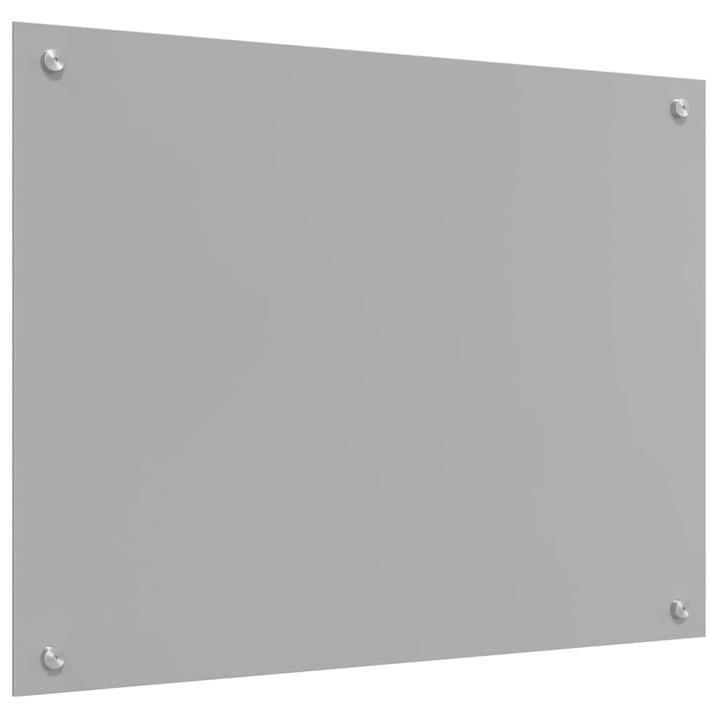 Küchenrückwand 2 pcs Hellgrau 80 x 60 cm Gehärtetes Glas