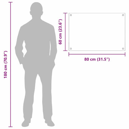 Küchenrückwand 2 pcs Hellgrau 80 x 60 cm Gehärtetes Glas