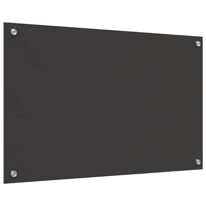Küchenrückwand 2 pcs Dunkelgrau 80 x 50 cm Gehärtetes Glas