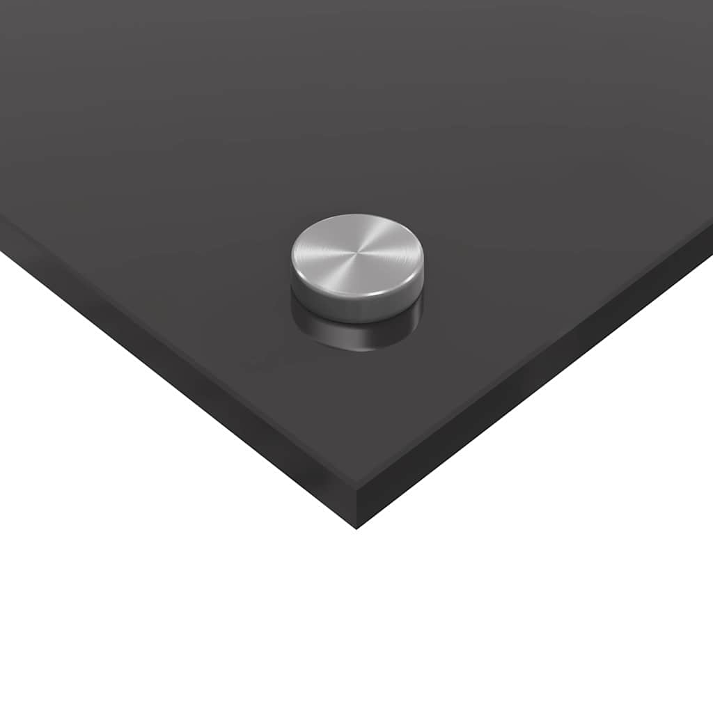 Küchenrückwand 2 pcs Dunkelgrau 100 x 50 cm Gehärtetes Glas