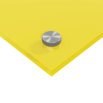 Küchenrückwand 2 pcs Gelb 80 x 50 cm Gehärtetes Glas