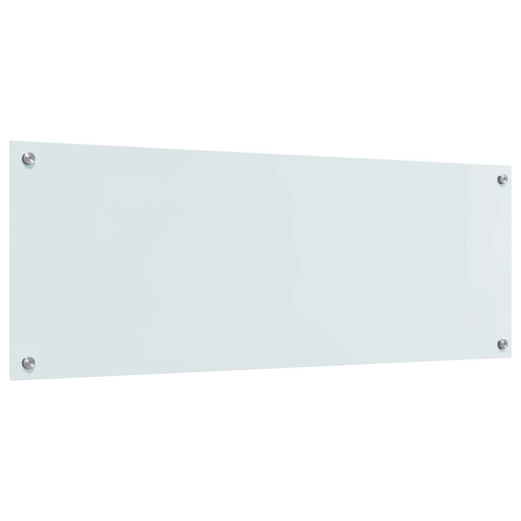 Küchenrückwand 2 pcs Weiß 110 x 40 cm Gehärtetes Glas