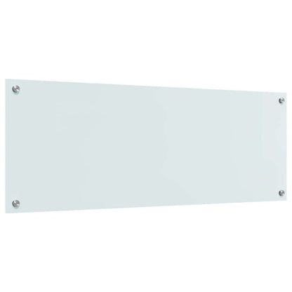 Küchenrückwand 2 pcs Weiß 110 x 40 cm Gehärtetes Glas