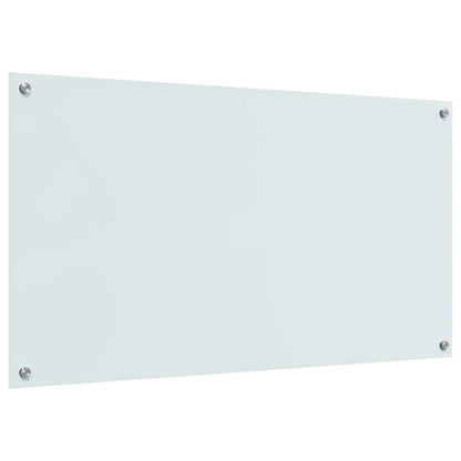 Küchenrückwand 2 pcs Weiß 110 x 60 cm Gehärtetes Glas