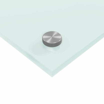 Küchenrückwand 2 pcs Weiß 80 x 50 cm Gehärtetes Glas
