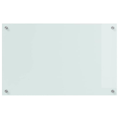 Küchenrückwand 2 pcs Weiß 80 x 50 cm Gehärtetes Glas
