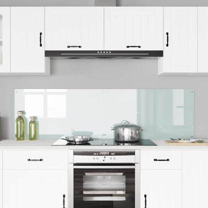 Küchenrückwand 2 pcs Weiß 90 x 50 cm Gehärtetes Glas