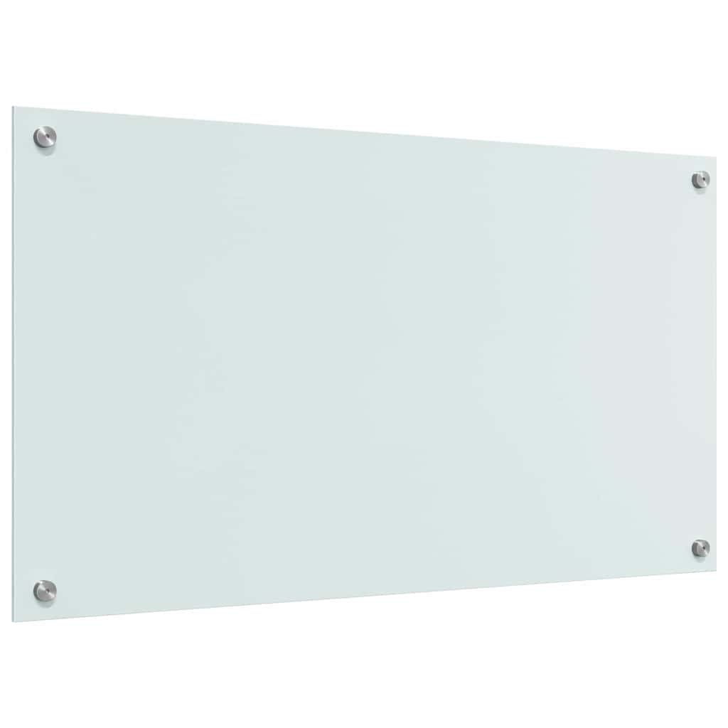 Küchenrückwand 2 pcs Weiß 90 x 50 cm Gehärtetes Glas