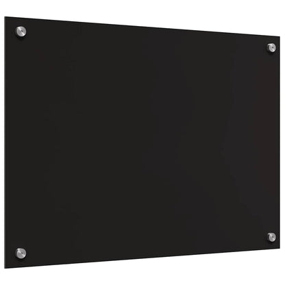 Küchenrückwand 2 pcs Schwarz 70 x 50 cm Gehärtetes Glas