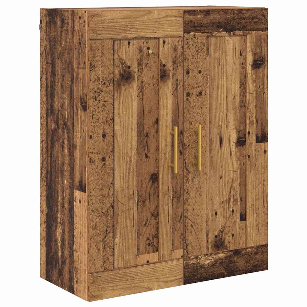 Highboard Altholz 69,5 x 34 x 180 cm Holzwerkstoff