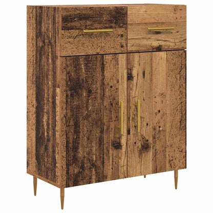 Highboard Altholz 69,5 x 34 x 180 cm Holzwerkstoff