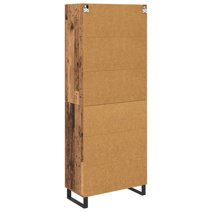 Highboard 2 pcs Altholz Holzwerkstoff