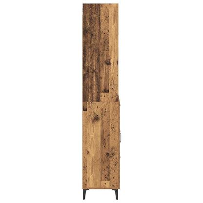 Highboard Altholz 69,5 x 34 x 180 cm Holzwerkstoff