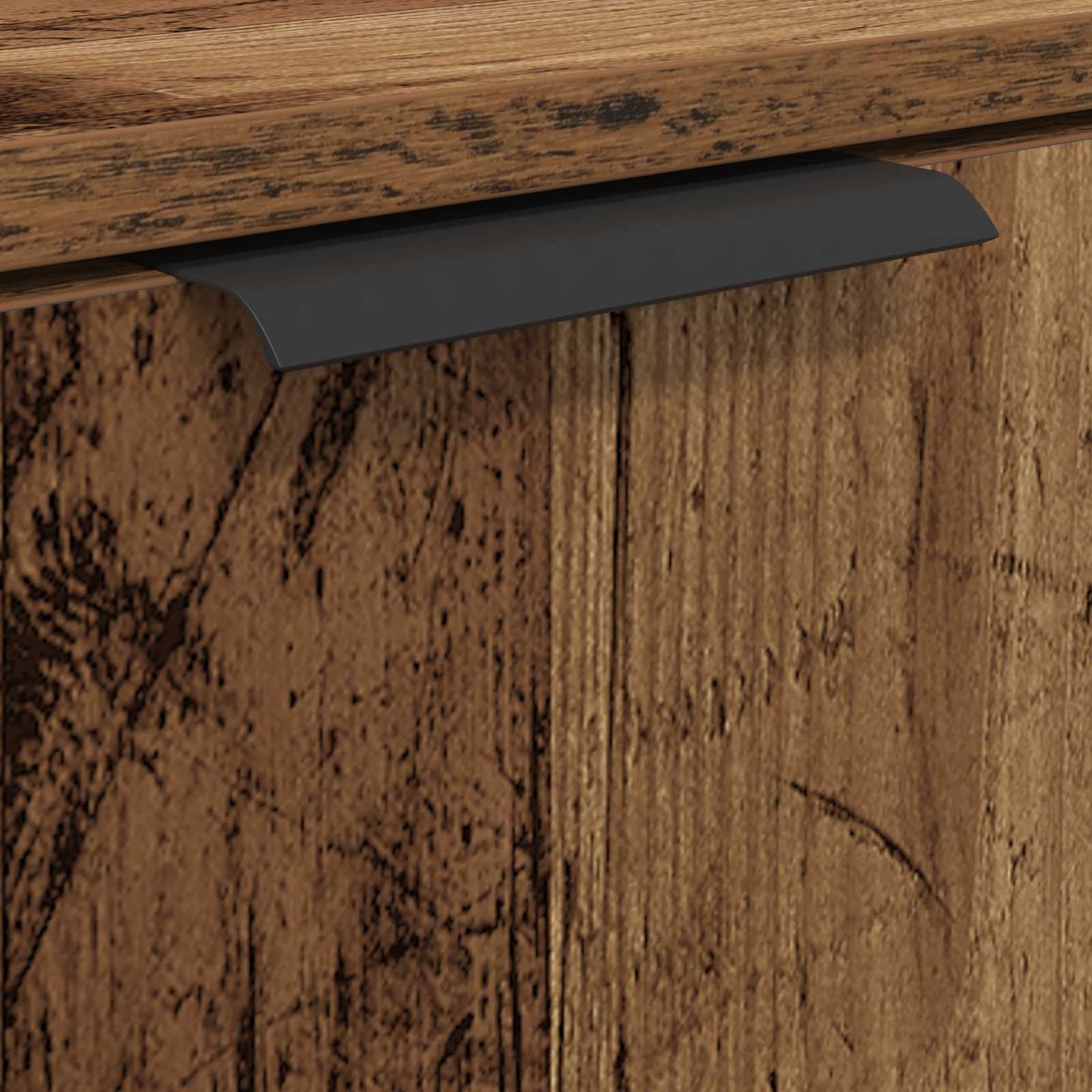 Badezimmermöbel-Set mit Schubladen 3 pcs Altholz Holzwerkstoff