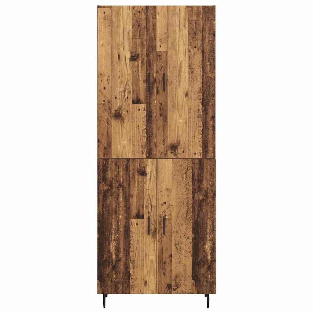 Highboard 2 pcs Altholz Holzwerkstoff