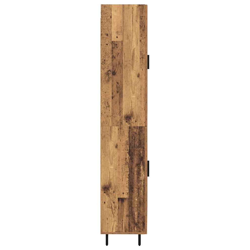 Highboard 2 pcs Altholz Holzwerkstoff
