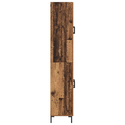 Highboard 2 pcs Altholz Holzwerkstoff