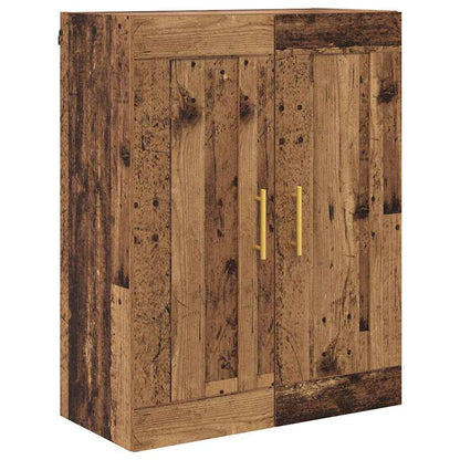 Highboard Altholz 69,5 x 34 x 180 cm Holzwerkstoff