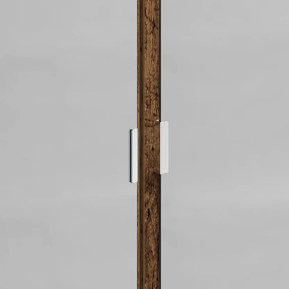 Badezimmerschrank-Set mit Regal mit Tür Altholz Holzwerkstoff