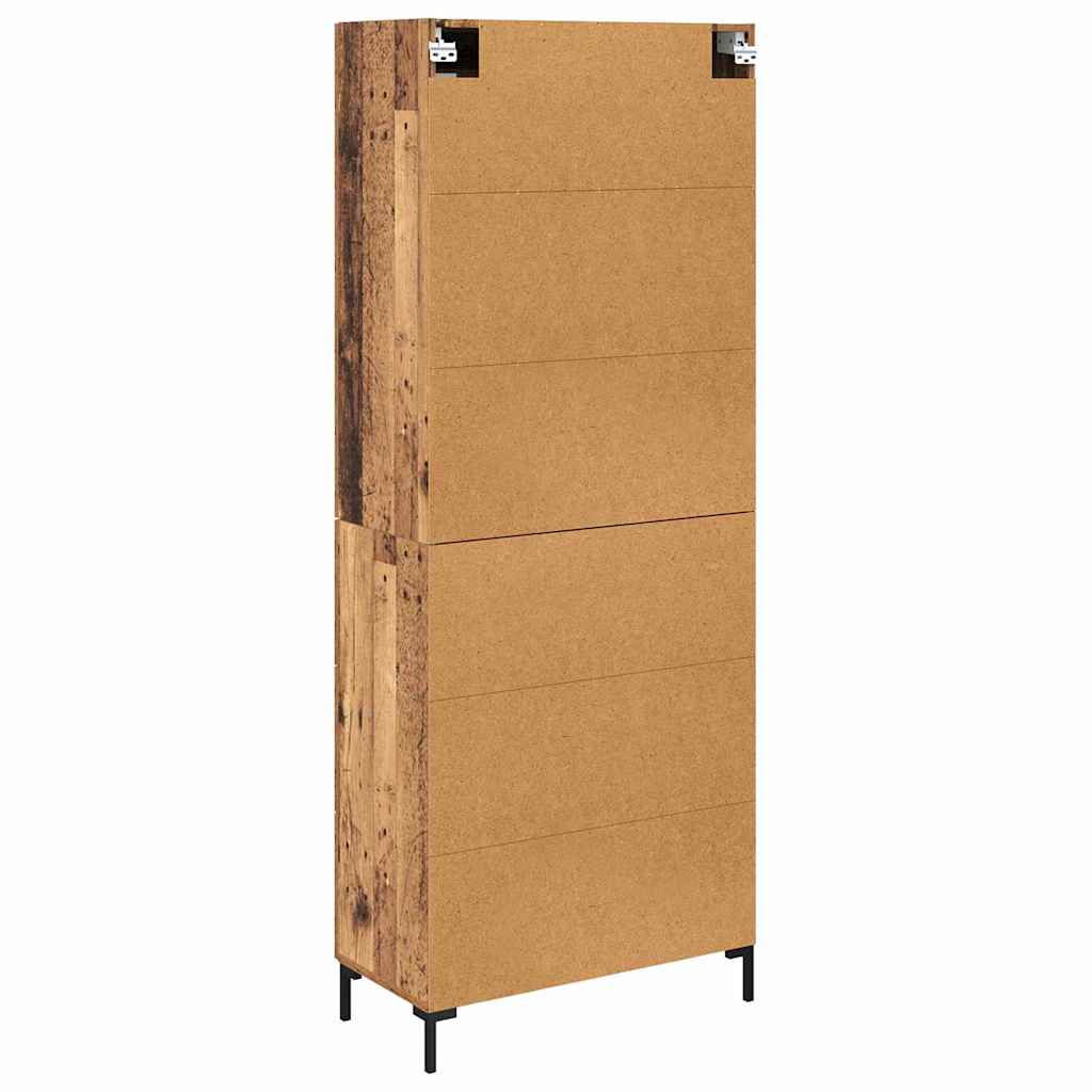 Highboard mit Schubladen 2 pcs Altholz Holzwerkstoff