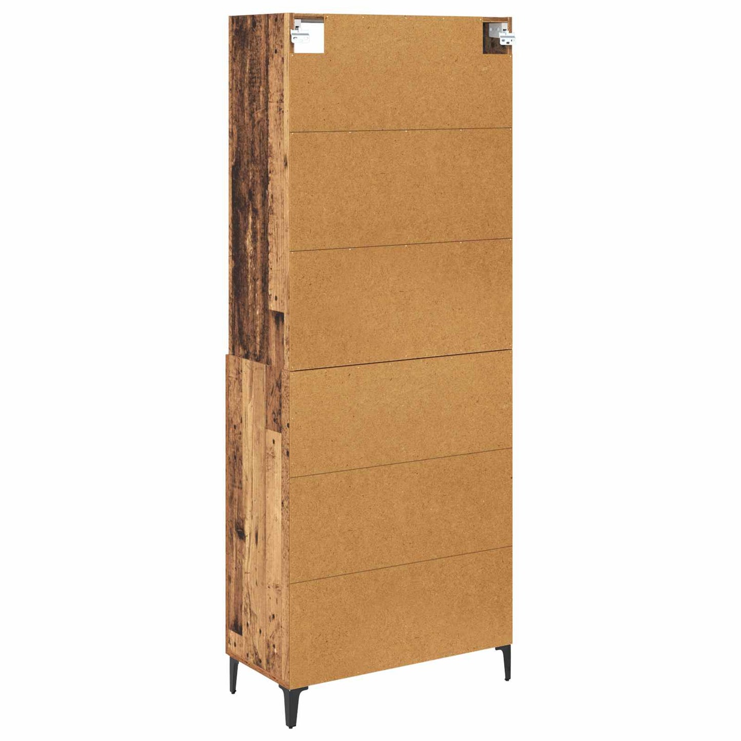 Highboard Altholz 69,5 x 34 x 180 cm Holzwerkstoff