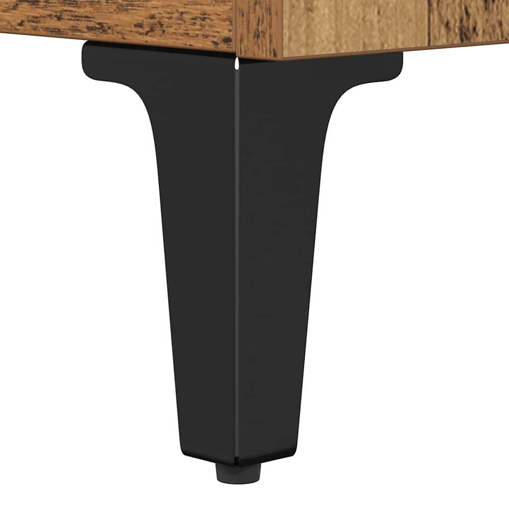 Highboard Altholz 69,5 x 34 x 180 cm Holzwerkstoff