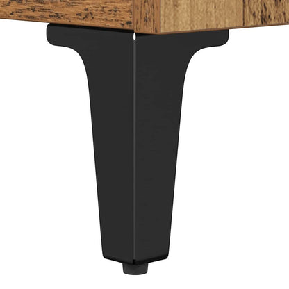 Highboard Altholz 69,5 x 34 x 180 cm Holzwerkstoff