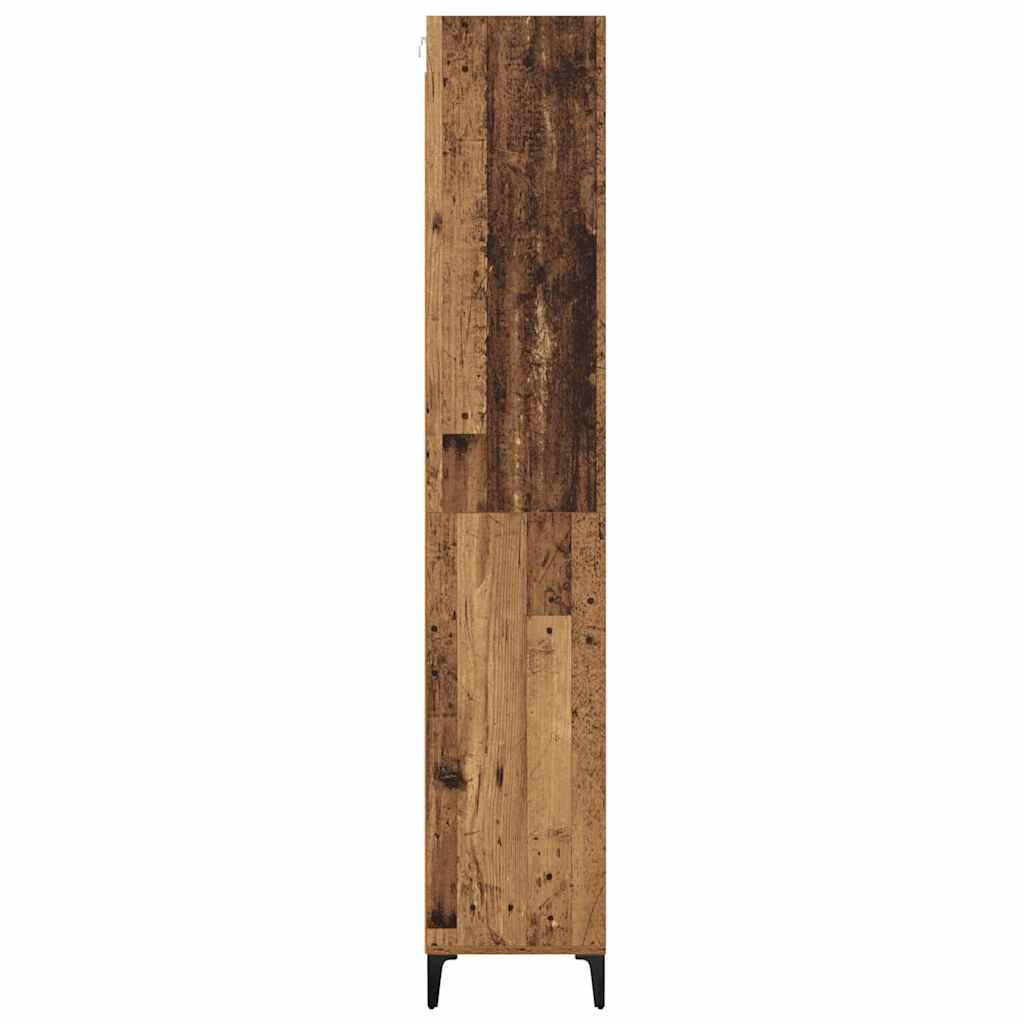 Highboard Altholz 69,5 x 34 x 180 cm Holzwerkstoff