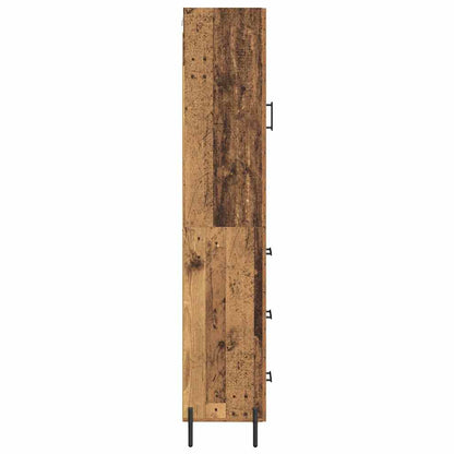 Highboard Altholz 34,5 x 34 x 180 cm Holzwerkstoff