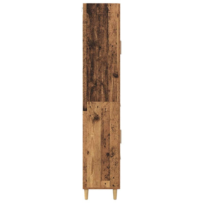Highboard Altholz 69,5 x 34 x 180 cm Holzwerkstoff