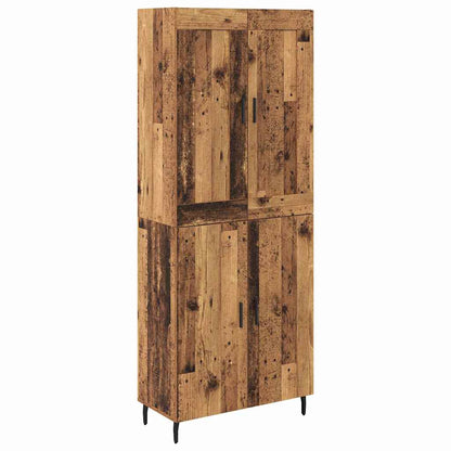 Highboard 2 pcs Altholz Holzwerkstoff