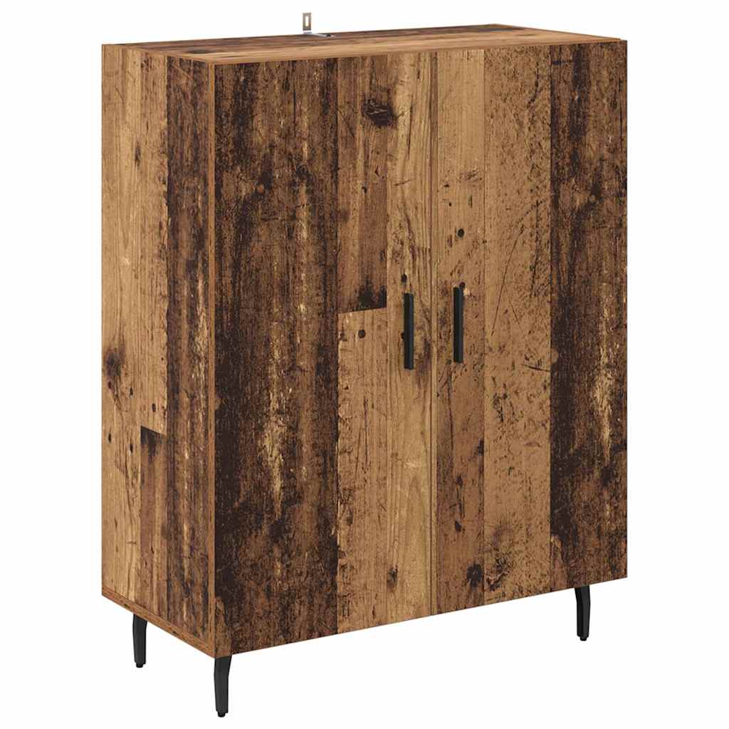 Highboard 2 pcs Altholz Holzwerkstoff